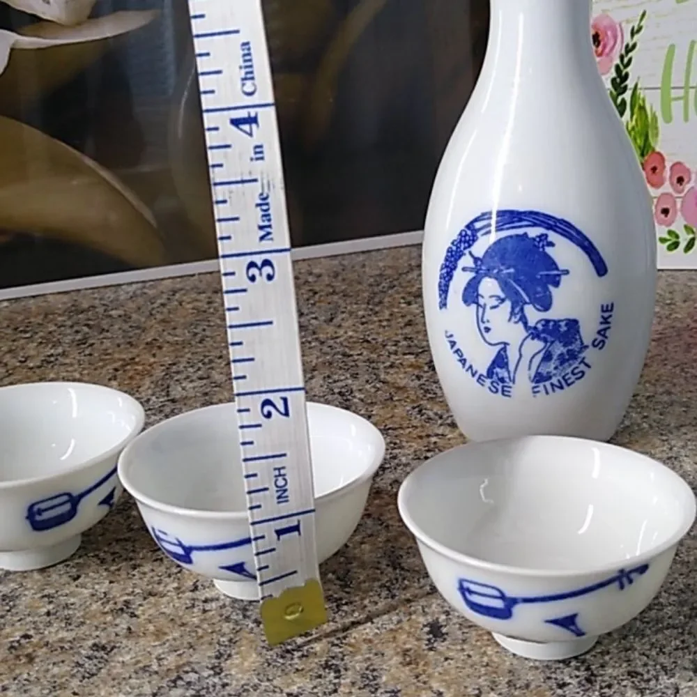 Japanese Finest Sake and 4 Cups.